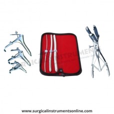 Hegar uterine dilator 3 pieces set,3-4, 9-10, 13-14, mathieu speculum, grave 3pcs